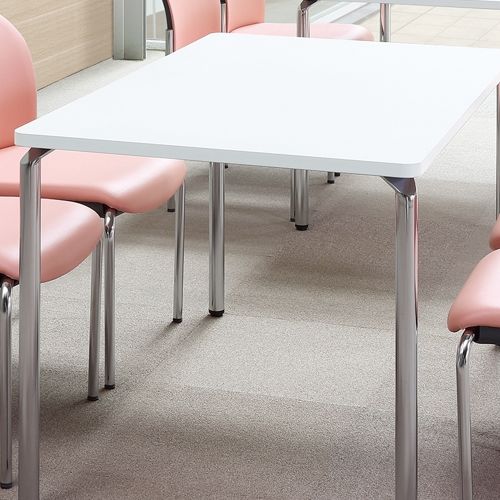 会議用テーブル アイコ AR-1575 W1500×D750×H700(mm) クロームメッキ4本脚テーブル リフレッシュ・ラウンジテーブル商品画像4